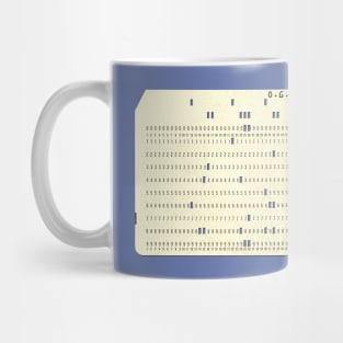 Computer Punch Card (horizontal) Mug